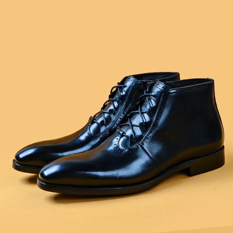 Handmade leather boots