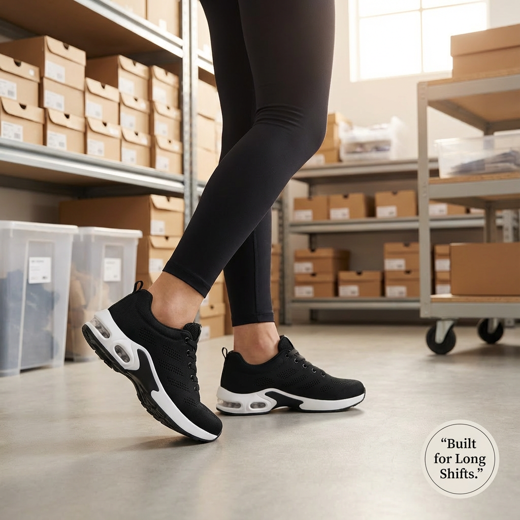 12-Hour Comfort Shoes for Heel & Plantar Fasciitis Relief (Unisex) (BOGO)