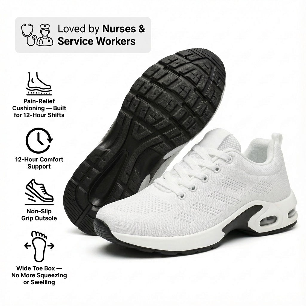 12-Hour Shift Shoes for All-Day Foot, Knee & Back Pain Relief