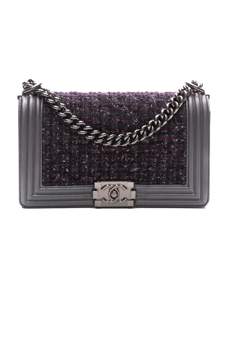 Tweed Medium Boy Bag
