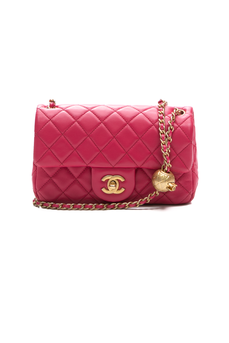 Pearl Crush Mini Flap Bag