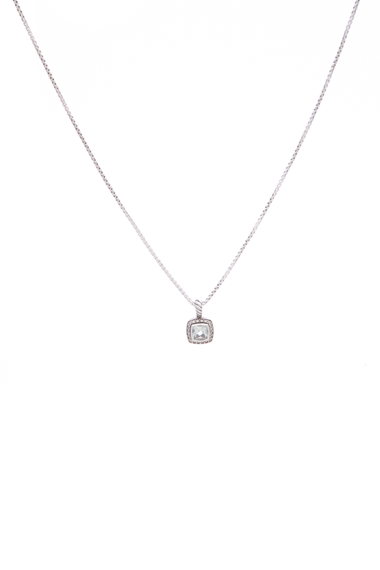 Petite Albion Prasiolite Necklace