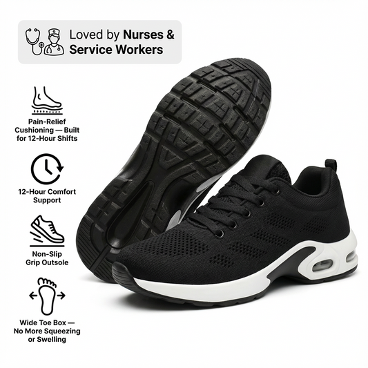 12-Hour Shift Shoes for All-Day Foot, Knee & Back Pain Relief (Copy)