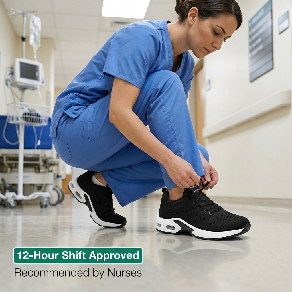 12-Hour Comfort Shoes for Heel & Plantar Fasciitis Relief (Unisex) (BOGO)